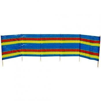Bo-Camp Beach - Cortavientos con varillaje de Madera 460 x 90 120 cm