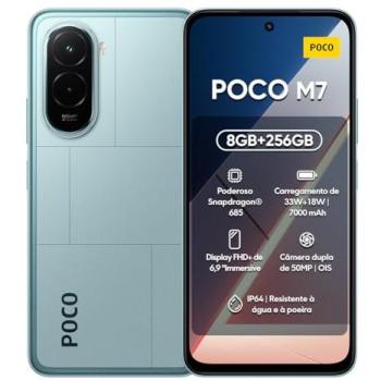 Smartphone POCO M7 Global 6.9'' FHD+ 144Hz, Snapdragon 685, 7000mAh, 50MP, NFC, Doble SIM