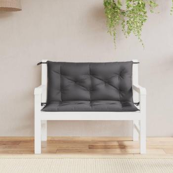 Cojín para balancín de jardín 100 cm tela gris antracita oxford