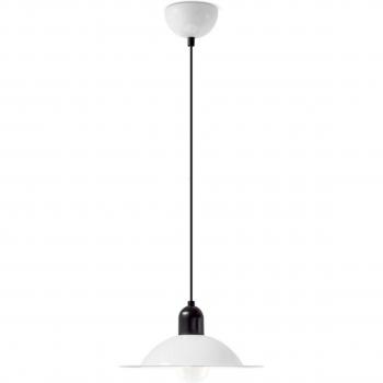 Lámpara colgante LED Stilnovo Lampiatta, Ø 28cm, blanca