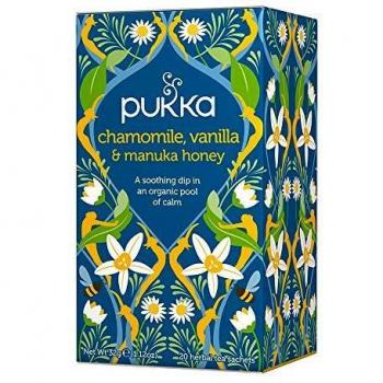 Pukka Herbal Ayurveda Organic Chamomile Vanilla & Manuka Honey, 20 Sachets