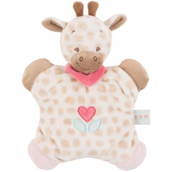 Nattou  - Doudou  plano con sonajero jirafa charlotte blanco/beige