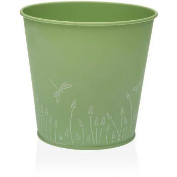 Maceta Versa Zink Verde Metal (14 cm)
