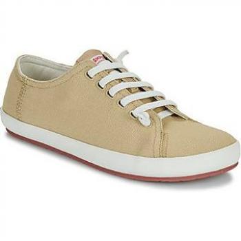 CAMPER Peu Rambla - Men's Beige Cotton Sneakers (Size 43/9.5)