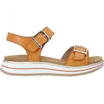 Sandalia Plana Remonte D1J51-38 Para Mujer Color Naranja