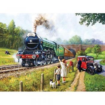 Puzzle SunsOut - Kevin Walsh: Observando los Trenes, 1000 piezas