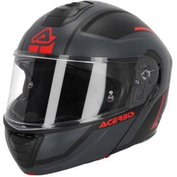 Acerbis Casco Modular TDC Gris-Negro con características de diseño modular, ventilación optimizada, visera ajustable y homologación de seguridad