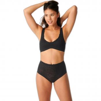 Sloggi Zero Feel Lace 2.0 Women's Bralette - Black, Size L