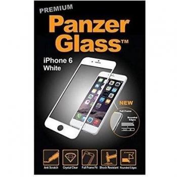 Panzer Glass PG1005 - Protector de pantalla de cristal resistente a rasguños y líquidos compatible con Apple iPhone 6/6s, 3D Touch Compatible, blanco