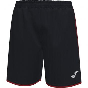 Shorts de Fútbol Joma Liga Hombre Negro-Rojo XS