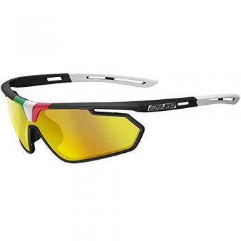 Salice 018 ITA RWP Black/Yellow Men's Sunglasses Standard Size with Polarized Lenses