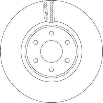 Disco de freno TRW DF6968S, tipo de producto: disco de freno, características: diseño ventilado, material de alta calidad, resistencia a la corrosión, precisión en el ajuste, rendimiento óptimo en condiciones húmedas