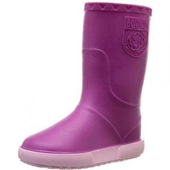 Boatilus Nautic, Botas de Agua, botas de lluvia para niños, botas de jardín - 100% impermeable, goma perfumada, antideslizante - Fuxia/Rosa - talla 24