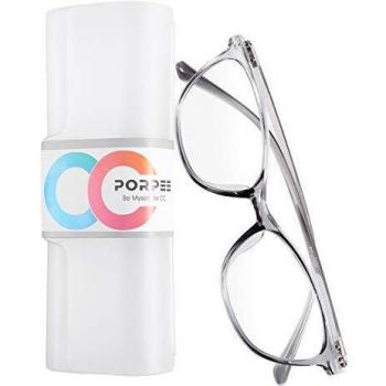 PORPEE Gafas de Ordenador, Gafas Filtro Luz Azul - Protección para Pantalla/Móvil/Tablet/TV - Evita la Fatiga Ocular - Gafas Video Juegos