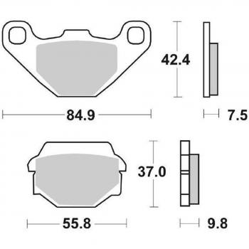 Pastillas de freno SBS Go Ahead 586HF, cerámicas para moto, alto rendimiento