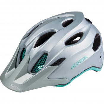 ALPINA Niños Cara Pax Jr. Casco Juvenil, Todo el año, Infantil, Color Steelgrey-Smaragd, tamaño 51-56