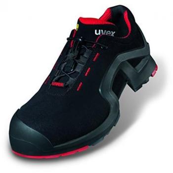 Zapatillas de seguridad Uvex 1 X-Tended Support S3 SRC Unisex Negro-Rojo Talla 47
