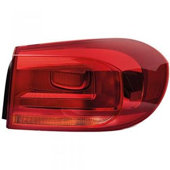 HELLA 2SD 010 738-091 Piloto posterior - Lámparas incandescentes - rojo/amarillo - Parte exterior/parte ECE/CCC - para circulación por la izquierda/para circulación por la derecha - izq