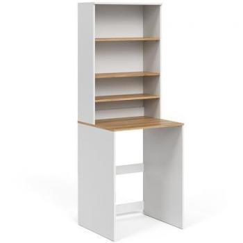 Armario para Lavadora Viktor, Blanco/Artesano, 66 x 88.2 cm, 2 Partes con Estante, Vicco