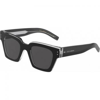 Dolce & Gabbana DG4413 675/R5 Men's Square Black Sunglasses