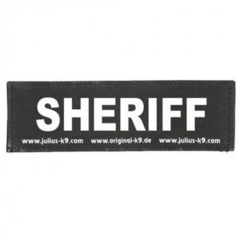 Etiqueta personalizada Julius K9 Sheriff para arnés de perros con velcro