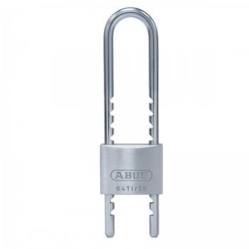 Abus Candado de arco ajustable Titalium 64-50 mm, llaves similares, Ø de grillete 8mm, para exterior