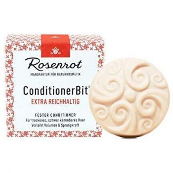 Rosenrot Naturkosmetik - ConditionerBit® - Acondicionador fijo extra rico - Para cabello seco y difícil de peinar - Aporta volumen y fuerza