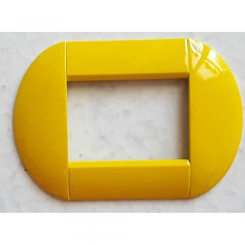 Placa Compatible Living International Bticino Amarilla 3 Foros