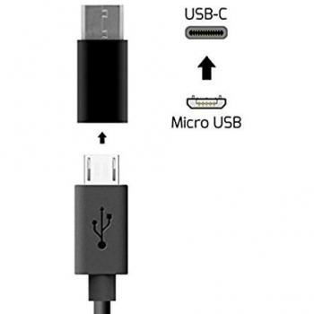 Unotec Adaptador Microusb - USB-C Negro
