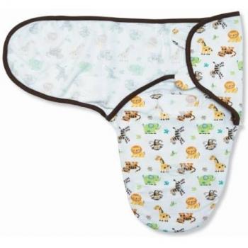 Summer Infant, SwaddleMe, Cubierto Infantil Ajustable, Pequeño / Med, 7-14 lb, Selva, Blanco