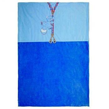 De Noukie Cubierto de suave terciopelo, 100 x 140 cm Guillermo y Enrique, Blu