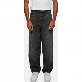 Urban Classics Heavy Ounce Baggy Fit Black Washed Jeans for Men