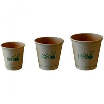 Vaso Ecológico de Bambú - 25 cl - Lote de 50