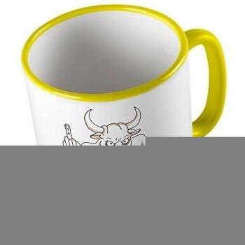 Böse wütende Kuh Vegetarier Vegan ★ Taza divertida - taza de café - taza de té ★ impresión de alta calidad y lema divertido ★ El regalo perfecto para cada ocasión