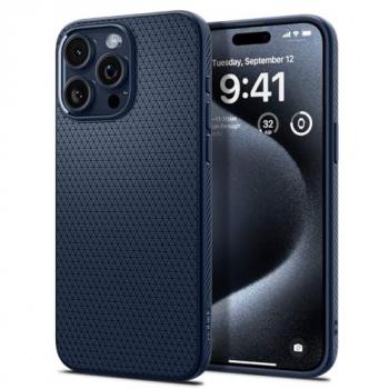 Carcasa Spigen Liquid Air TPU para iPhone 15 Pro - Azul Marino