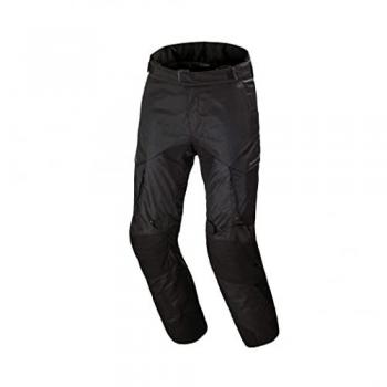 Macna Pantalones de Moto Forge Negros, pantalones textiles impermeables para motocicletas, color negro, talla 3XL