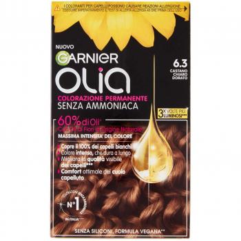Tinta Capelli Garnier Olia 6.3 Castano Claro Dorado Sin Ammoniaca