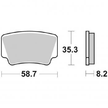Pastillas de freno racing SBS 867RSI sinterizadas para KTM
