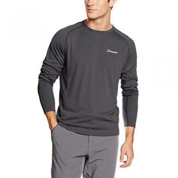 Berghaus - Camiseta de manga larga para cuello redondo Tech - Camiseta, hombre, color gris oscuro, tamaño M