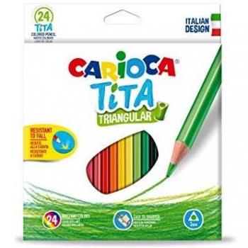 Carioca A52703524 - Pack de 24 lápices, multicolor