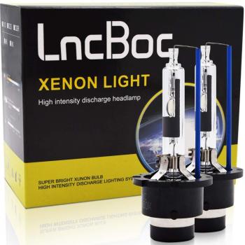 LncBoc D2R HID 35W Xenon Repuesto Faro Bombillas Hielo Azul 8000K 2 unidades