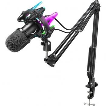 Micrófono USB de Streaming Fifine K651 Negro para Grabación y Transmisión en PC