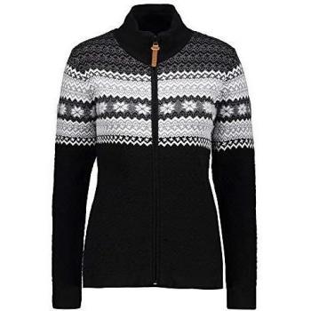 CMP Chaqueta de punto para mujer, color negro y gris, impermeable, cálida
