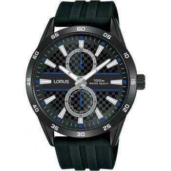 Lorus - Reloj Resistente al Agua 10 ATM de Acero Inoxidable con Correa de Silicona