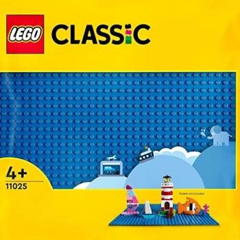 LEGO Classic Blue Baseplate 11025 Building Toy for Kids (1 Piece)