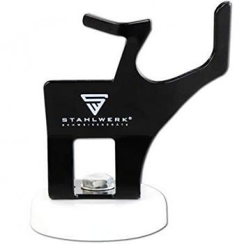 STAHLWERK Soporte para portaelectrodos con base magnética, soporte universal para ARC/MMA soldadura de electrodos, accesorio de soldadura, negro
