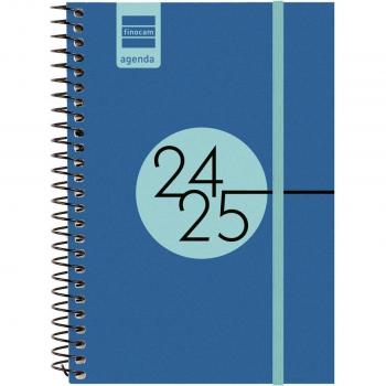 Agenda Espiral Finocam 2024-2025 Azul Cobalto