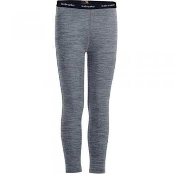 Icebreaker Merino 200 Oasis Leggings para niños y bebés, Leggings Oasis para niños 200, Niños y bebé, Color Gritstone HTHR, tamaño Size 03