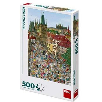 Puzzle Dino Puente Torre de 500 Piezas