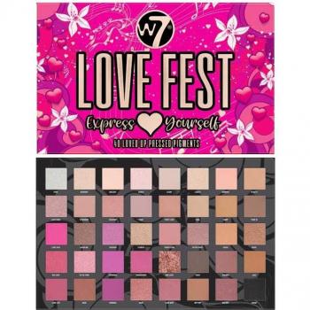 W7 Love Fest Paleta de Pigmentos Prensados